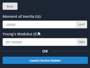 SkyCiv Beam Add Section