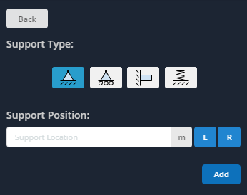 SkyCiv Beam Add Pin Support