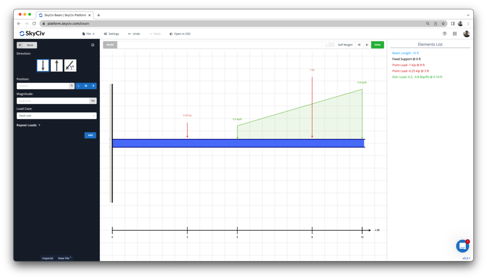 Cantilever beam calculator