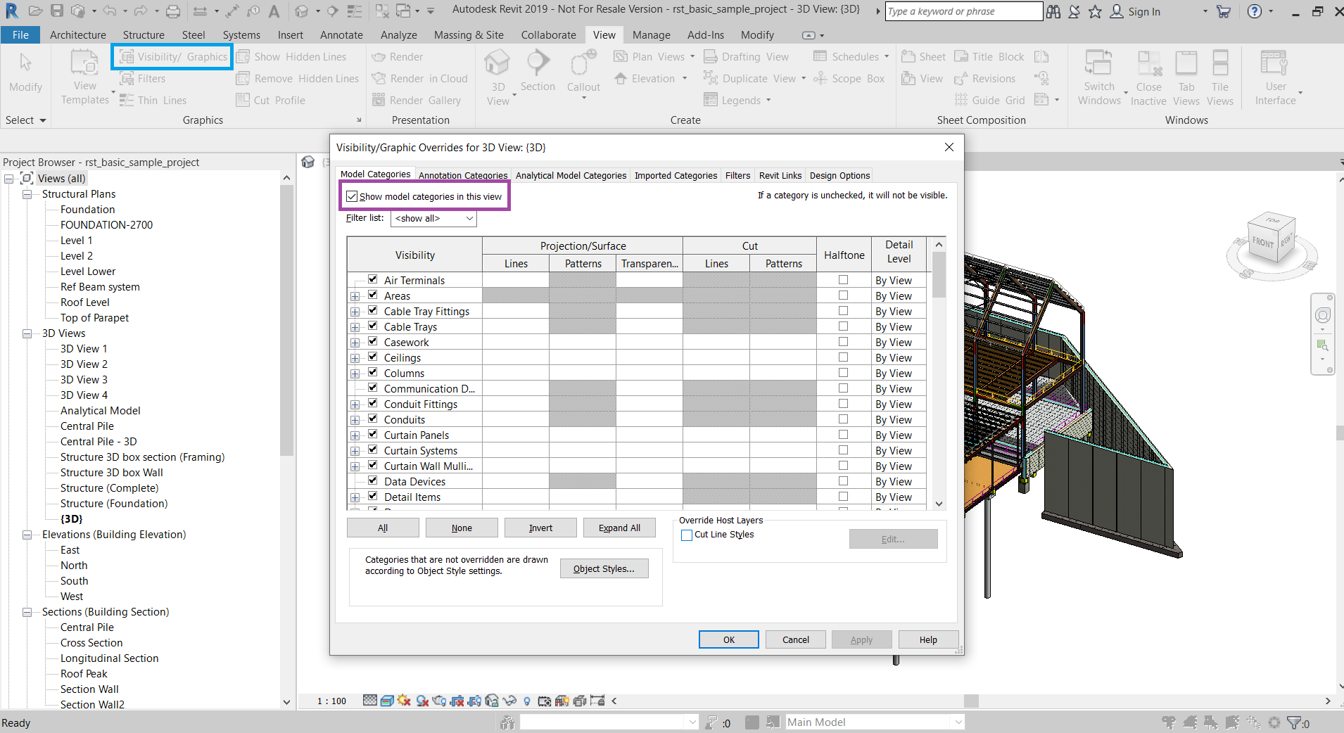 revit_hide_archi_model