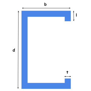 Τεγίδες C μεγάλεςις τεγίδας τμήματος C C Section Purlin Dimensions