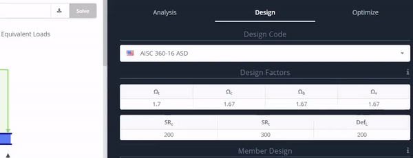 Beam Design Parameters
