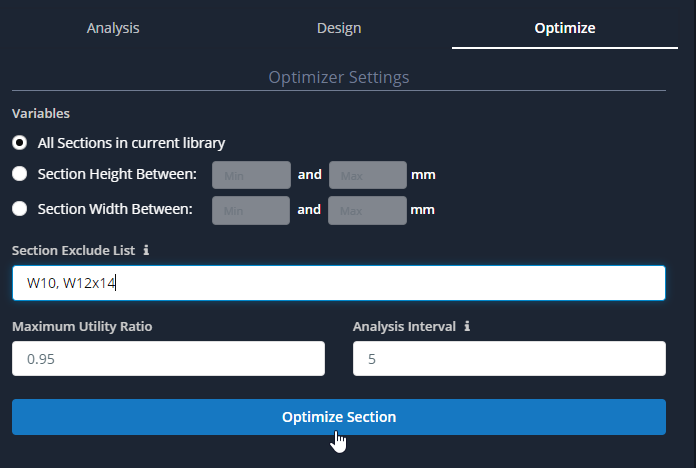 SkyCiv Optimizer