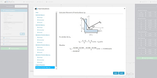 SkyCiv-Hand-Calculations how to calculate moment of inertia, how to find the moment of inertia, centroid calculator, second moment of inertia