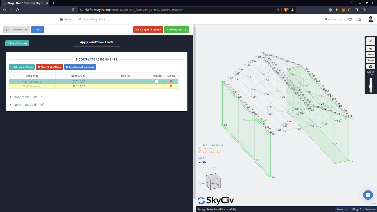 Load Generator S3D node input