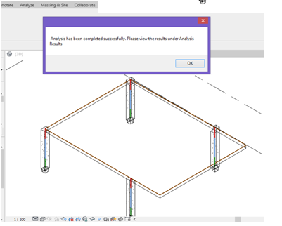 Completion of Analysis Dialog