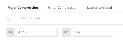 Unbraced Lengths, Effective Length Factor (K), and Slenderness