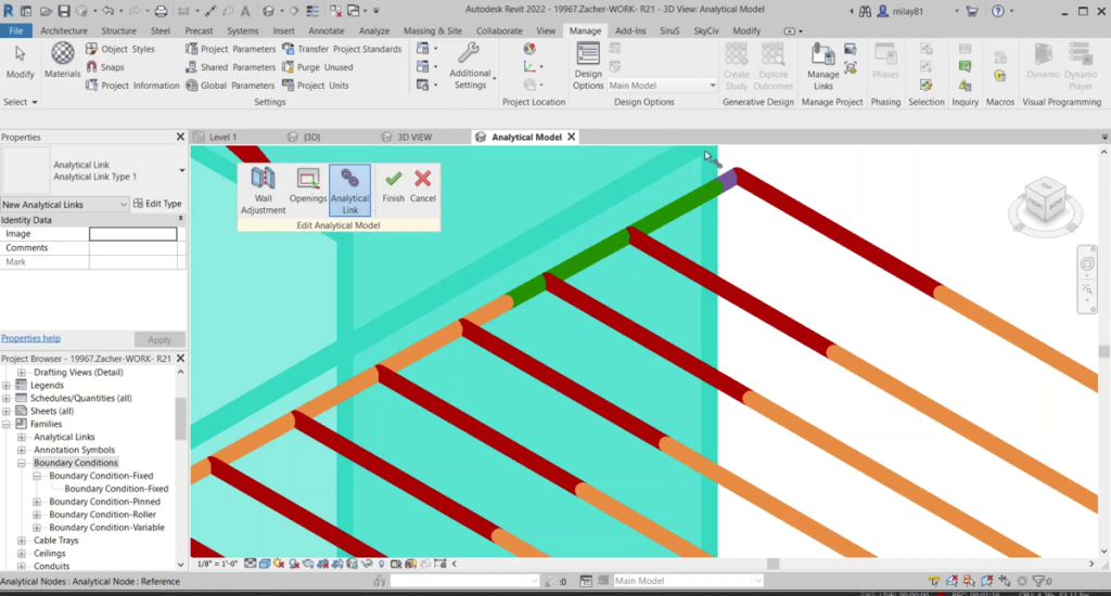 modelo analitico revit