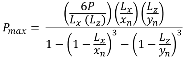 Pressure Distribution Under a Rectangular Concrete Footing