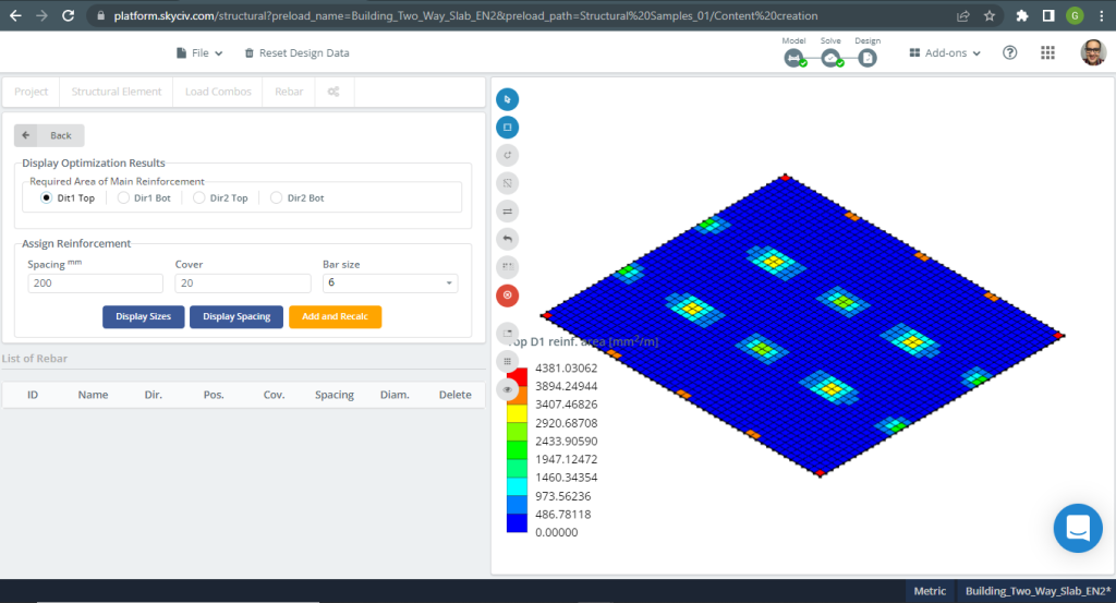 SkyCiv S3D Plate Design Module Results