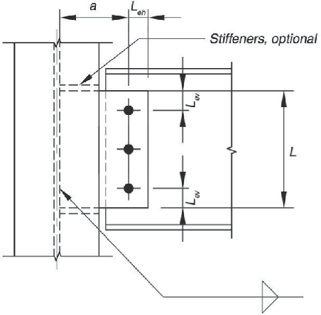 Single Plate Connection, connection design