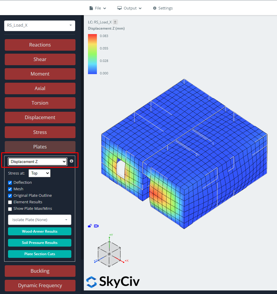 Ανάλυση φάσματος απόκρισης - Πλάκες