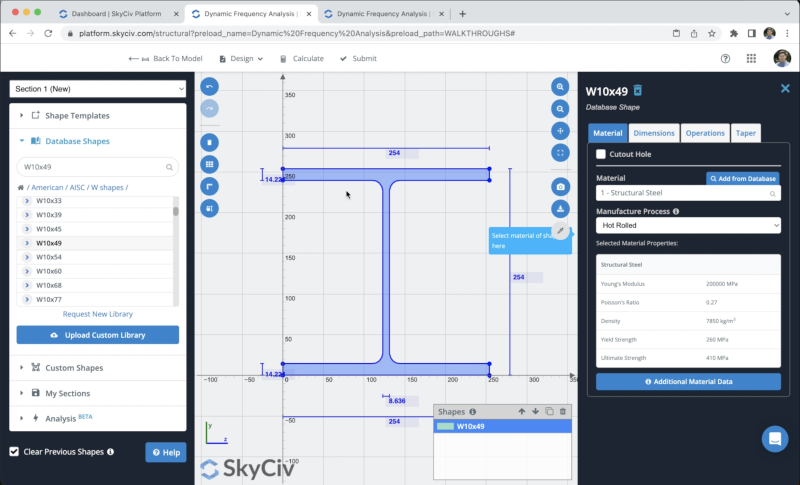 5.1 Sections creation