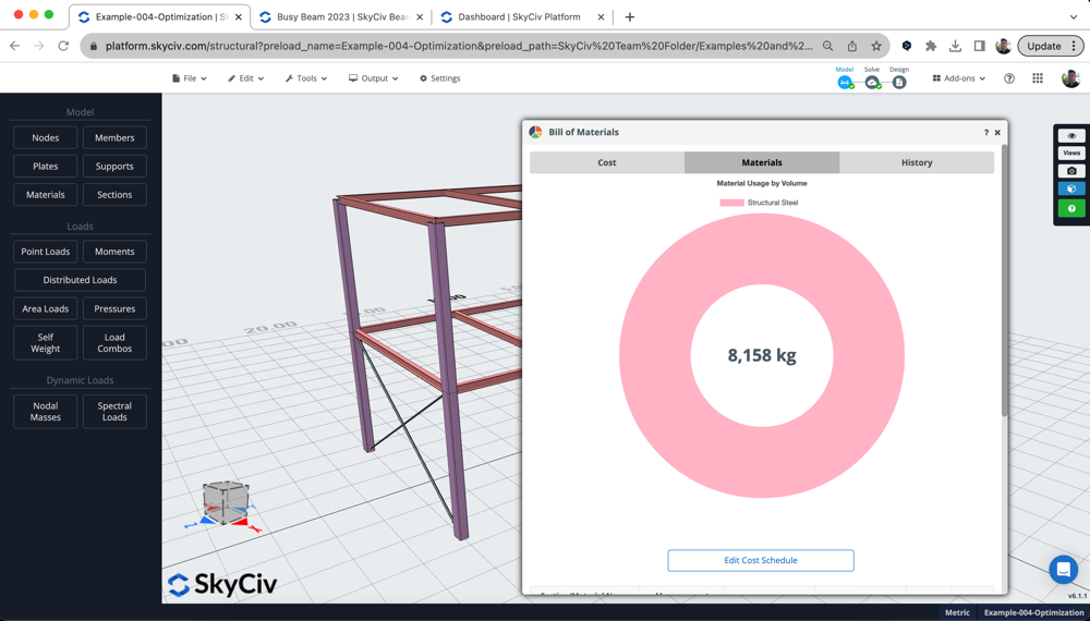 bill-of-materials-app-skyciv-optimization