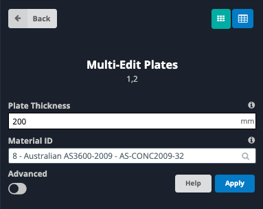 13_Plate_Properties slab on grade design - apply material and thickness