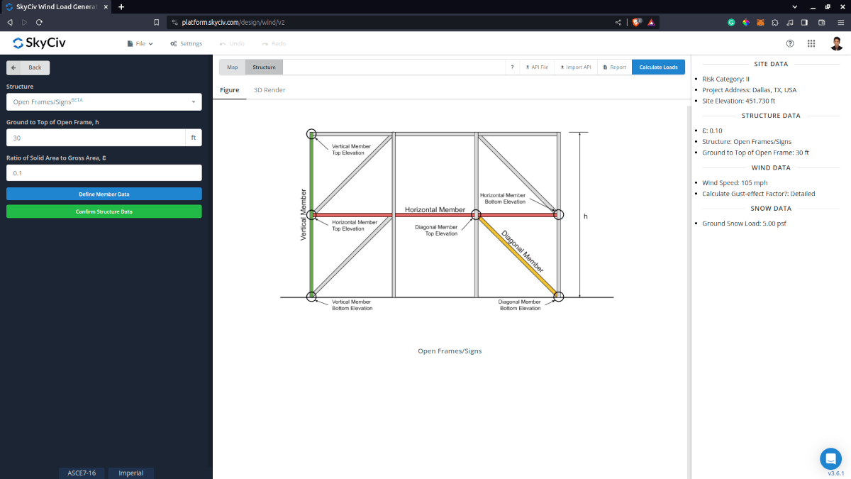 Structure Input for Open Frames
