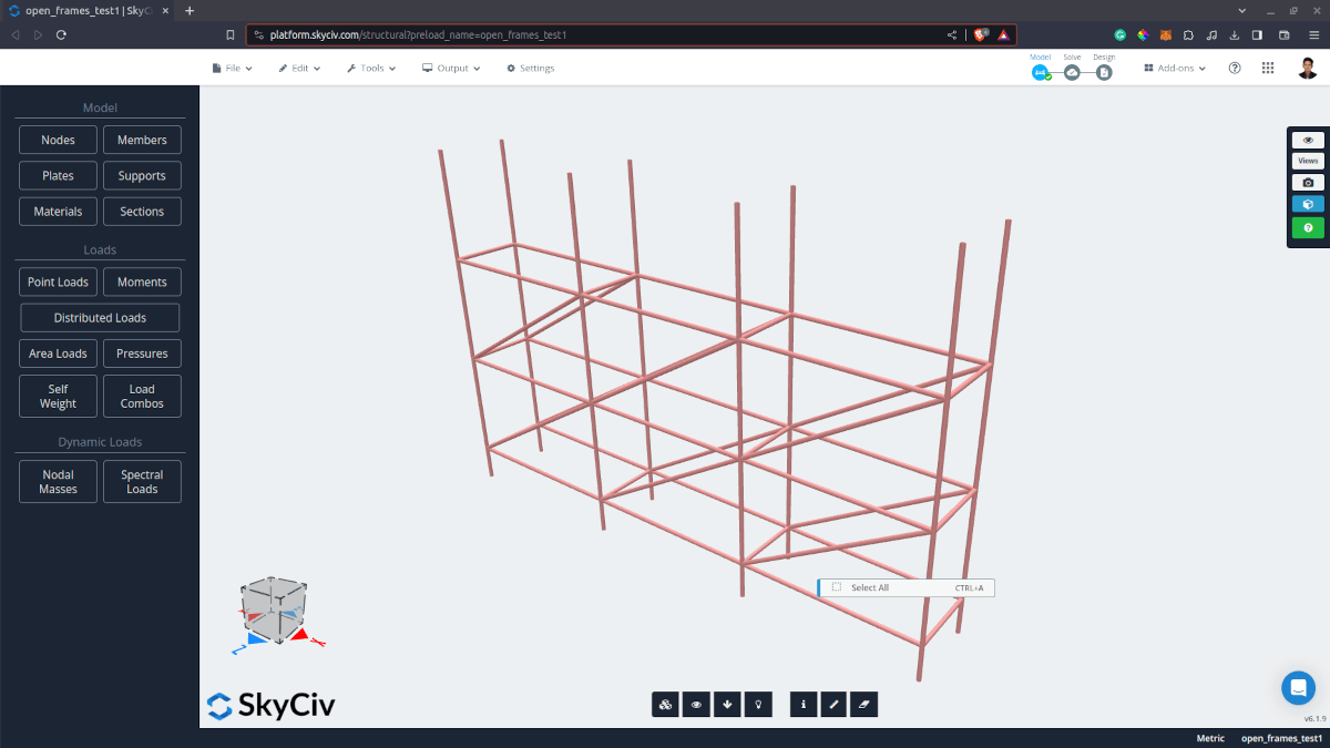 Scaffold model in S3D