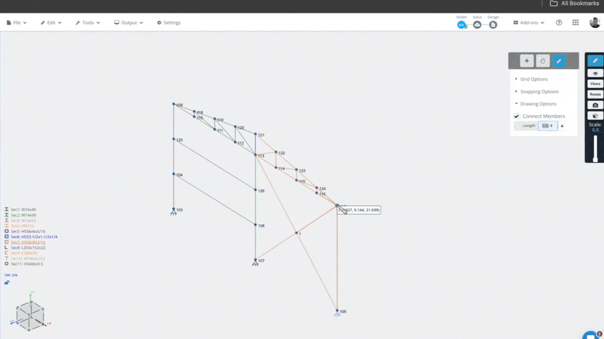 Pen Tool SkyCiv Business Collaboration