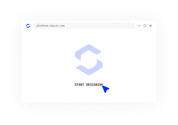Frame 651510 Splash screen of a design app with a light blue geometric logo in the center and 'START DESIGNING' text; a blue cursor points at the text.